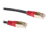 ACT Zwarte 1 meter LSZH F/UTP CAT5E patchkabel cross met RJ45 connectoren - thumbnail