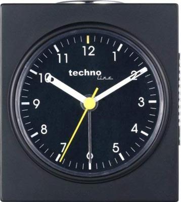 Techno Line Model Q schwarz Wekker Kwarts Zwart (mat) Alarmtijden 1