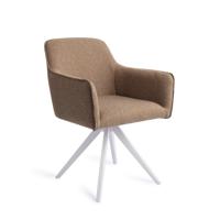 Jesper Home Eetkamerstoel 'Hofu' Turn White, Draaibaar, kleur French Toast - thumbnail