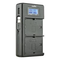 Jupio USB Duo Oplader met LCD voor Panasonic DMW-BLF19E - Met Powerbank functie - thumbnail