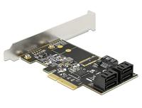 DeLOCK 5-poorts SATA PCIe x4-kaart adapter - thumbnail