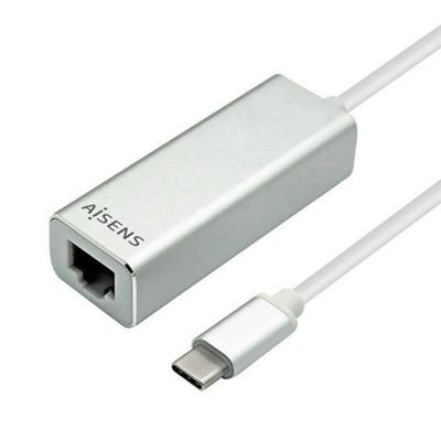 AISENS - A109-0341 USB3.1 Gen1 USB-C naar Gigabit Ethernet 10/100/1000 Mbit/s, 15 cm