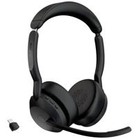 Jabra 25599-999-899 hoofdtelefoon/headset Draadloos Hoofdband Kantoor/callcenter Bluetooth Oplaadhouder Zwart - thumbnail