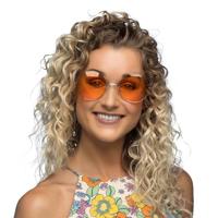 Boland Partybril hippie xl oranje - thumbnail