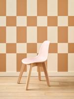 Stoel voor de kleuterschool in Scandinavisch design rozen - thumbnail