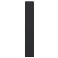 Schoenenkast 80x21x125,5 cm bewerkt hout zwart - thumbnail