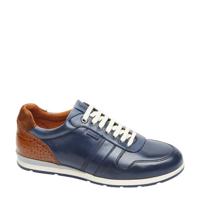 Van Lier Davinci leren sneakers blauw - thumbnail