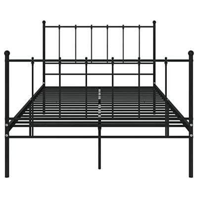 Bedframe metaal zwart 120x200 cm