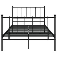 Bedframe metaal zwart 120x200 cm - thumbnail