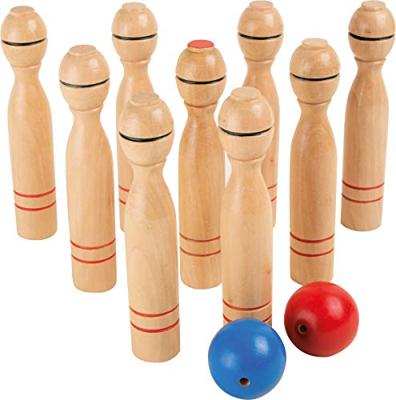 Houten kegelspel voor kinderen SMALL FOOT®, 11 stuks hout