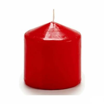 Kaars Rood (7 x 8 x 7 cm) (4 Stuks)