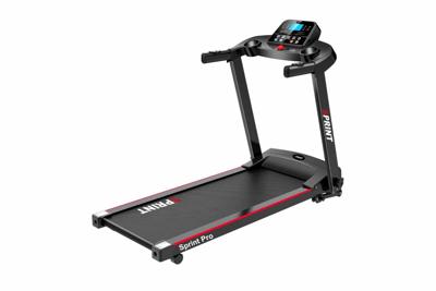 MegaGoods Sprint Pro - Elektrische loopband inklapbaar met armleuningen - 1-12 km/u - LCD display met 12 programma&apos;s - Hellingsfunctie - Incl. Flessen / Tablethouder - Bluetooth met speakers