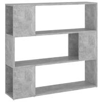 VidaXL Boekenkast/kamerscherm 100x24x94 cm betongrijs - thumbnail