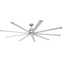 CasaFan BIG SMOOTH ECO 220 TS-TS Flügel Titansilber Plafondventilator 35 W (Ø x h) 224 cm x 460 mm Titaanzilver Met afstandsbediening, Timer, Met wintermodus - thumbnail