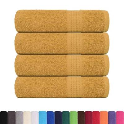 VidaXL Badhanddoeken frogn 4 st 100x150 cm 360 g/m² goud VidaXL Badhanddoeken frogn 4 st 100x150 cm 360 g/m² goud