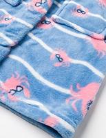 Playshoes Badjas Krab Junior Polyester Blauw Maat 122/128 - thumbnail