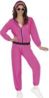 Neon Pink Tracksuit Dames - thumbnail