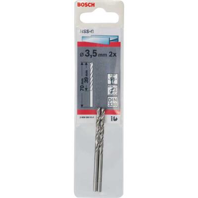 Metaalboor 3,5mm HSS-G (2st)
