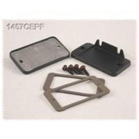 Hammond Electronics 1457CEPF 1457CEPF Eindplaat Met flens (l x b x h) 12 x 59 x 31 mm Aluminium Zwart 2 stuk(s) - thumbnail