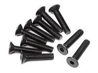 Flat head screw m3x14mm (hex socket/10pcs) - thumbnail