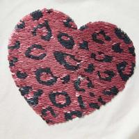 Kindershirt met lange mouwen pailletten hart 116 ecru - thumbnail