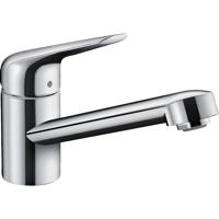 Hansgrohe M42 M4221-H100 1-gats keukenkraan CoolStart EcoClick m. 360° draaibare uitloop chroom 71809000 - thumbnail