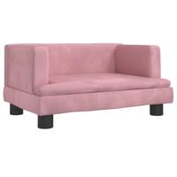 vidaXL Hondenmand 60x40x30 cm fluweel roze, hondenbank, hondenbed, dierenmand, huisdierenbank, huisdierenmand, dierenbed, huisdierenbed, hondenkussen - thumbnail