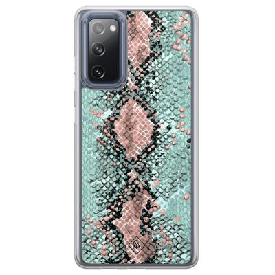 Samsung Galaxy S20 FE hybride hoesje - Snake pastel Samsung Galaxy S20 FE hybride hoesje - Snake pastel