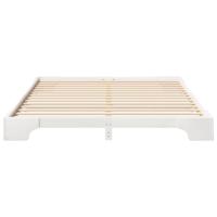 Bedframe met opslag Wit 200 x 210 cm Hout - thumbnail