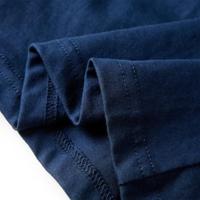 Kindershirt met lange mouwen voetbalveldprint 128 marineblauw - thumbnail