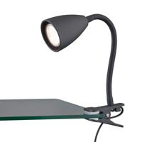 Zwarte LED Klemlamp met GU10 Fitting - Moderne Verlichting - thumbnail