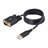 USB-kabel Startech 1P3FFCB-USB-SERIAL Zwart 1 m - thumbnail