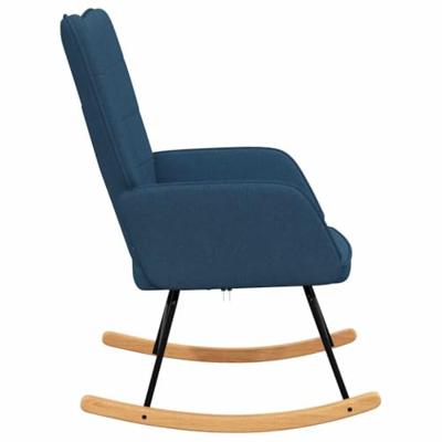 Schommelstoel stof blauw