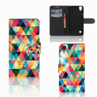 LG X Style Telefoon Hoesje Geruit - thumbnail