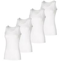 Apollo Singlet Dames Bamboo Wit 4-pack-XL - thumbnail