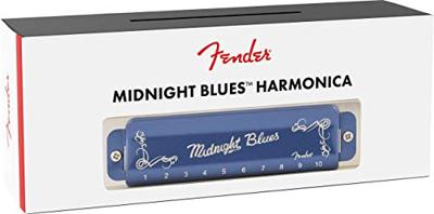 Fender Midnight Blues Harmonica G mondharmonica met opbergdoosje