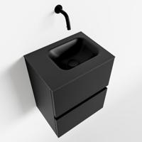 MONDIAZ ADA 40cm toiletmeubel urban. LEX wastafel urban links zonder kraangat - thumbnail