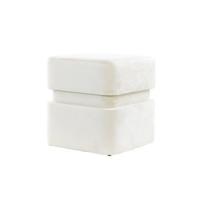 Light & Living Hocker 'Piazza' Velvet, kleur Beige - thumbnail