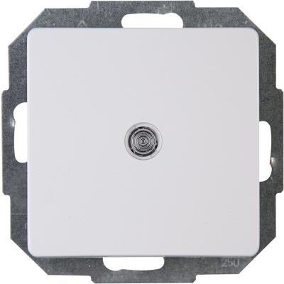 KOPP Drukschakelaar met Indicatielamp - Arctic Glans Wit - Inbouw