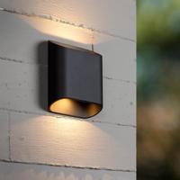 Lucide ATILA - Wandlamp Binnen/Buiten - LED Dimb. - 2x5W 2700K - IP65 - Zwart - thumbnail