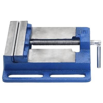 Bankschroef voor kolomboormachine 121 mm gietijzer blauw - thumbnail