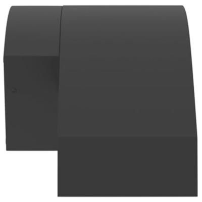 VidaXL Buitenwandlampen 2 st led met sensors gegoten aluminium zwart VidaXL Buitenwandlampen 2 st led met sensors gegoten aluminium zwart