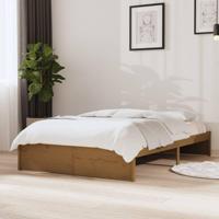 Bedframe massief hout honingbruin 120x190 cm - thumbnail
