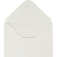 Creativ Company Enveloppen, afmeting envelop 11,5x16 cm, 110 gr, off-white, 10 stuk/ 1 doos - thumbnail