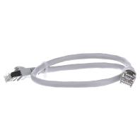TELEGÄRTNER patchkabel S/FTP, Cat.6A, LSOH, grijs, 0,5 m