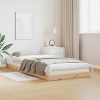 Bedframe Naturel 100 x 210 cm Massief grenenhout - thumbnail