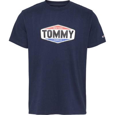 Tommy Jeans T-shirt met logo donkerblauw