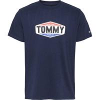 Tommy Jeans T-shirt met logo donkerblauw - thumbnail