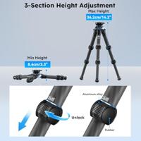 Sirui AM-223L Compact Travel Tripod with Leveling Base - thumbnail
