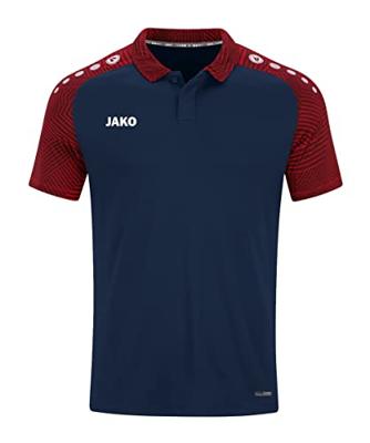 JAKO 6322 Polo Performance - Marine/Rood - XXL